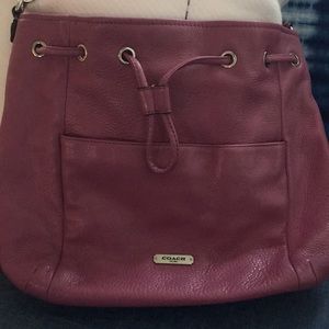 Lavender Coach Bucket Bag